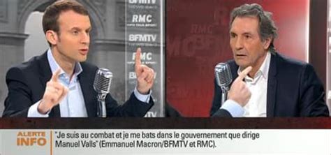 Emmanuel Macron Face Jean Jacques Bourdin En Direct