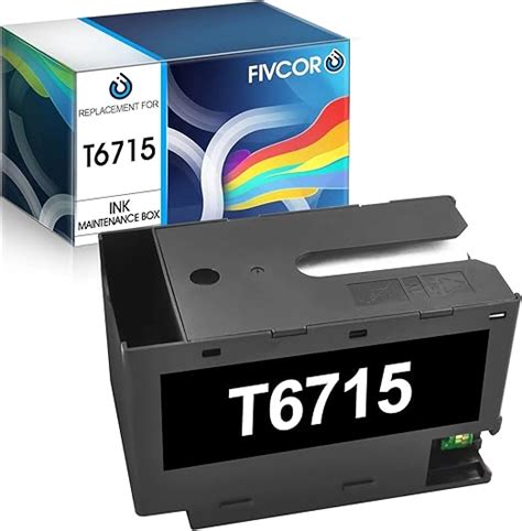 Amazon FIVCOR T6715 T6716 Ink Maintenance Box Replacement For