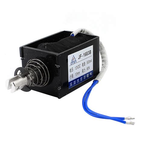 DC 12V 0 5A 10mm Stroke 8Kg Force Push Pull Type Solenoid Electromagnet