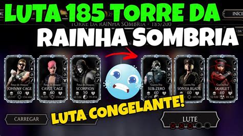 LUTA 185 TORRE DA RAINHA SOMBRIA FATAL NO MORTAL KOMBAT MOBILE AS LUTAS