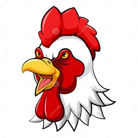 Angry Rooster Head Mascot Stock Vector Illustration Of Poultry 152080606