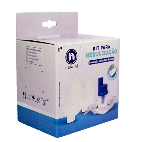 Kit Nebulização Infantil e Adulto Conexão Encaixe para Inalador