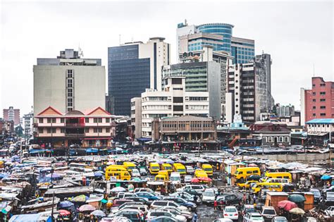 Downtown Lagos Nigeria Stock Photo - Download Image Now - iStock