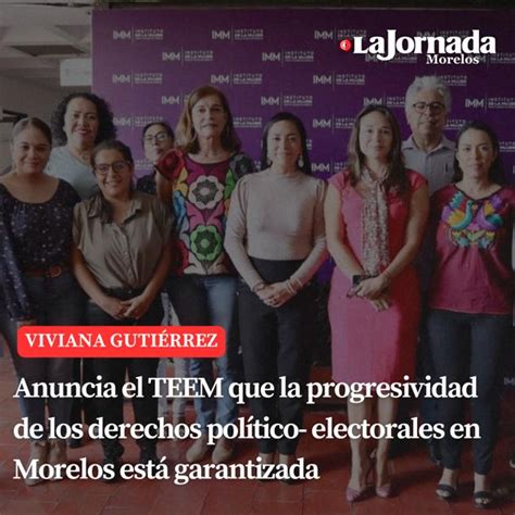 Anuncia El Teem Que La Progresividad De Los Derechos Político