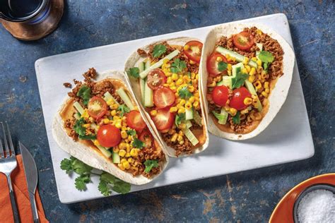 Quick Tex-Mex Veggie Tacos Recipe | HelloFresh