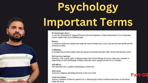 Psychology Important Terms Psychology Most Important MCQ Psychology