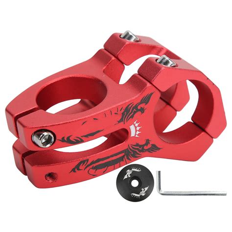 Red Mountain Bike Stem 31 8mm Lightweight Aluminum Alloy Curved