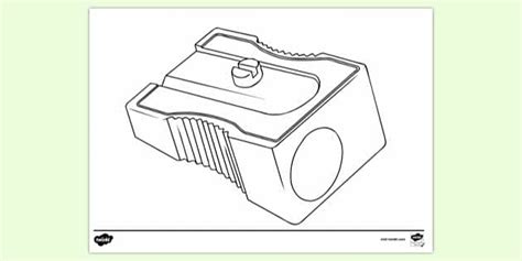 Free Pencil Sharpener Colouring Colouring Sheet