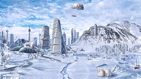 D Post Apocalyptic Winter City Winter Apocalypse Hd Wallpaper Pxfuel