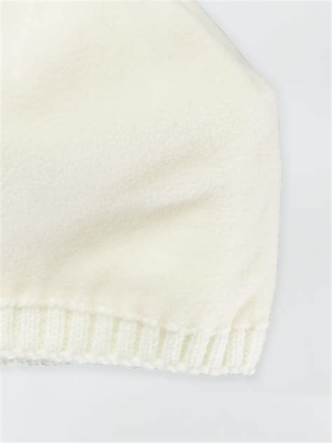 Gorro Em Malha De Tric Liso Branco Kiabi