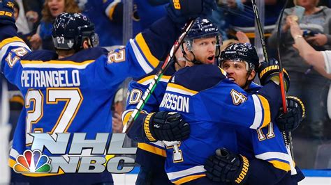 Nhl Stanley Cup Playoffs 2019 Jets Vs Blues Game 6 Highlights Nbc