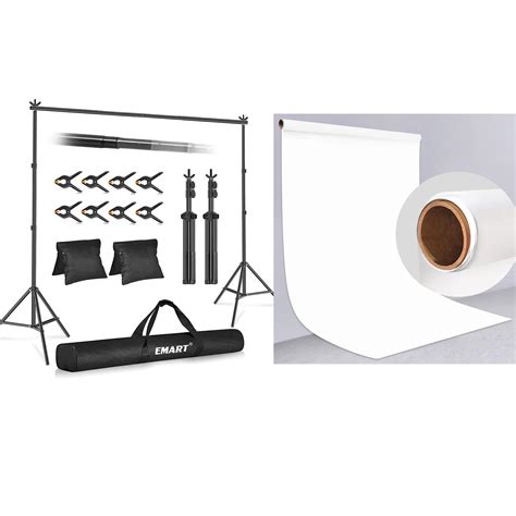 Amazon Emart Backdrop Stand X Ft Wxh Photo Studio Adjustable