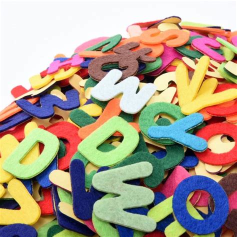 1 Inch Adhesive 3mm En71 Felt Alphabet Letters Stickers