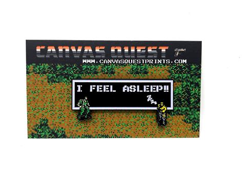 Metal Gear For Nes I Feel Asleep Pin Or Magnet Etsy