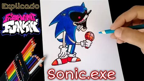 Como Dibujar A Sonic Exe Zero Version Remake Friday Night Funkin Hot