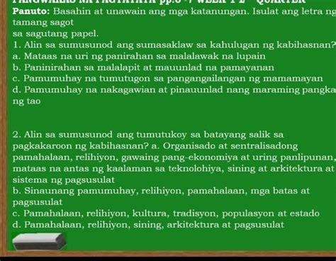 Questions Lang Po Yan Pasagot Pobrainliest Ko Tama Brainly Ph