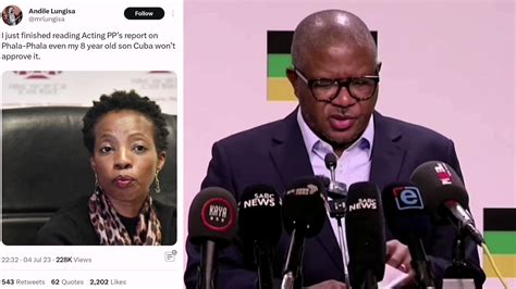 News Live Sa On Twitter “if Andile Said This I Will Charge Him The Era Of Rogueness Is Over