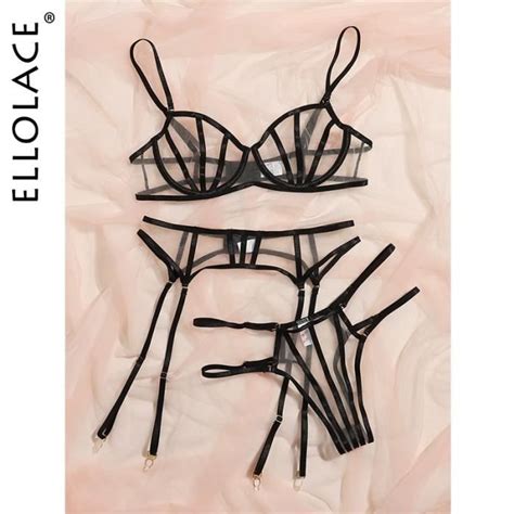 Ensemble Lingerie Ellolace Lingerie Sexy Costumes Exotiques Ensemble