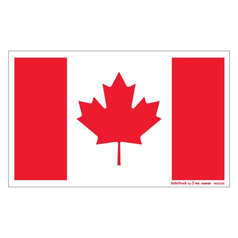 CANADIAN FLAG DECAL - Ms. Carita Safetruck