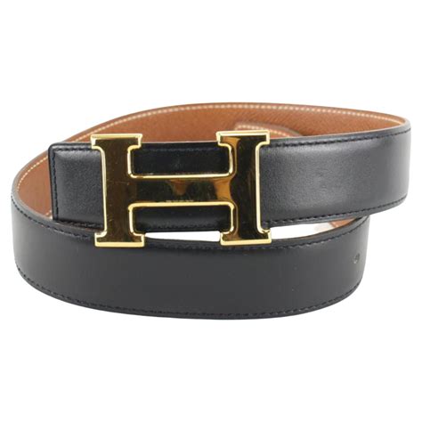 Hermès Black Api H Logo 866294 Belt For Sale at 1stDibs