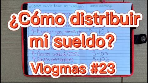 Vlogmas C Mo Administrar Mi Dinero En Porcentajes