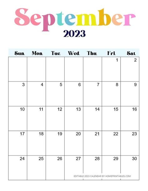 Editable 2023 Calendar Templates Free Download