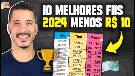 TOP 10 MELHORES FUNDOS IMOBILIÁRIOS 2024 FIIS BARATOS PARA VIVER DE