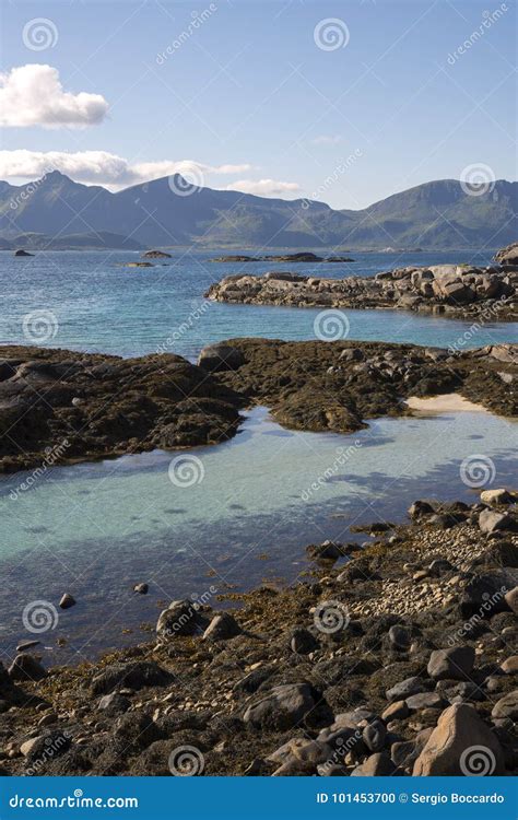 Henningsvaer At Lofoten In Norway Stock Photo Image Of Transparent