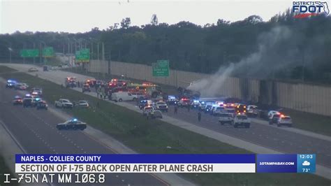 I 75 Reopens After Pilot Co Pilot Killed In Fiery Private Jet Crash In