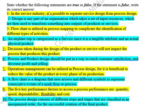 Solved State Whether The Following Statements Are True Or Chegg