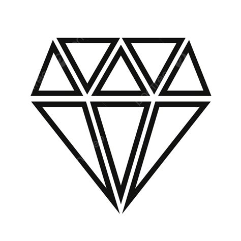 Icono De Vector De Diamante Aislado Sobre Blanco Png Dibujos Icono