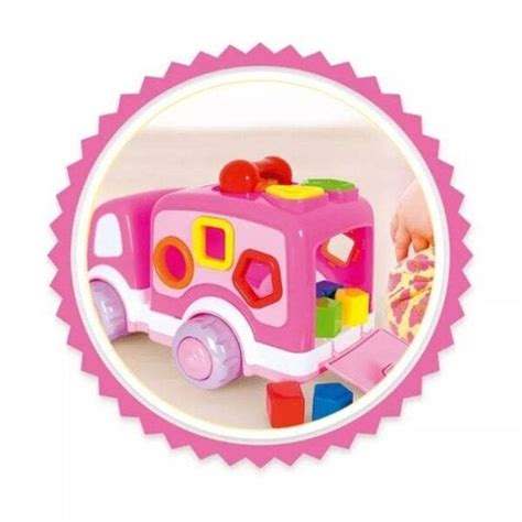 Baby Caminh Ozinho Didatico Rosa Super Toys Madeiramadeira