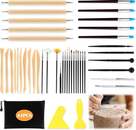 Outils Poterie 22 Pcs Kit De Poterie Adulte Enfant Polymer Clay Outils