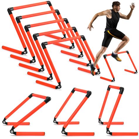 Amazon Hollowfly Pcs Adjustable Speed Training Hurdles