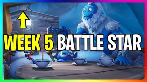 Fortnite Week 5 Loading Screen Secret Battle Star Location Season 7 Youtube