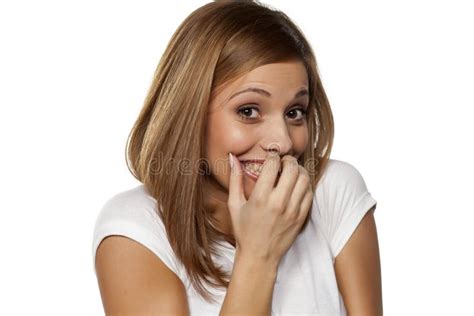 Smiling And Shy Stock Photo Image Of People Smiling 66539044