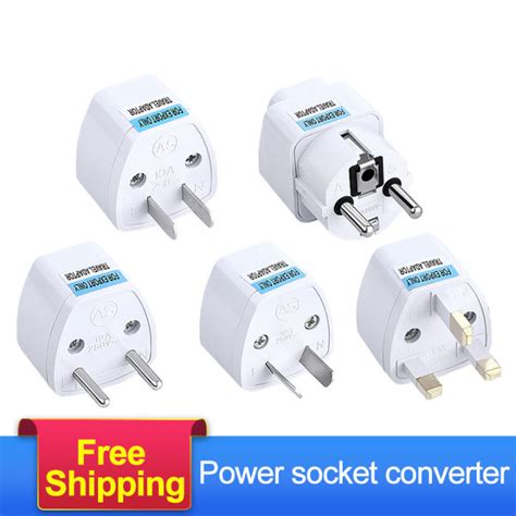 1PCS Universal US UK AU To EU Plug USA To Euro Europe Travel Wall AC