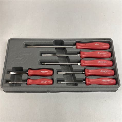 Snap On 7 Pc Combination Screwdriver Set SDDX70AR Shop Tool Swapper