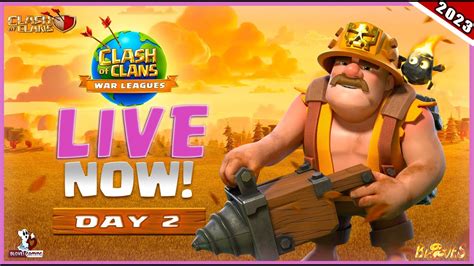 Coc Live Clan War Leagues Day 2 Best Cwl Attack Strategy 2023 Clash Of Clans Coc Base