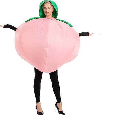 Peach And Eggplant Couple Inflatable Costume Adult Spooktacular Creations