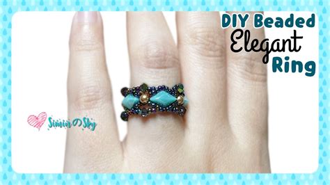 Diy Beaded Ring How To Make Elegant Ring With Gemduo Swarovski Pearl