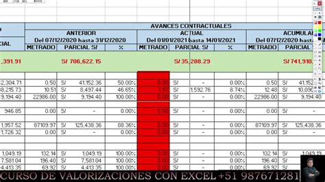 CURSO GRATUITO DE VALORIZACIONES DE OBRA 2021 CON PLANTILLA EXCEL