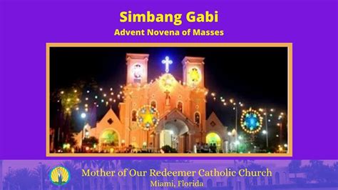 Simbang Gabi Holy Mass In English YouTube