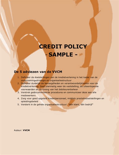 Credit Policies Procedures 9examples Format Sample Pdf