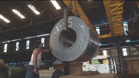 Steel HR Coil Unloading YouTube