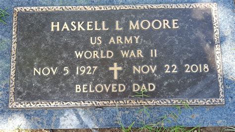 Haskell Lloyd Hack Moore Find A Grave Memorial