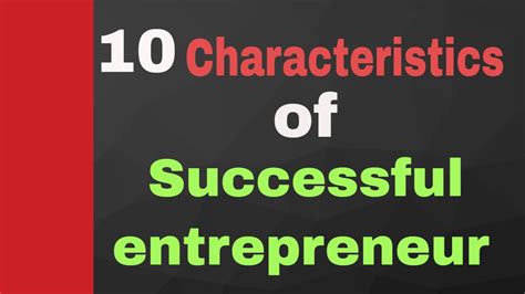 10 Characteristics Of Successful Entrepreneur Successful Entrepreneurs Famous Entrepreneurs