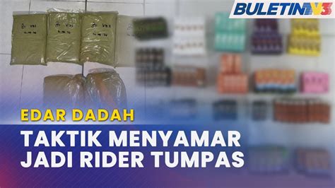 JENAYAH Taktik Menyamar Penghantar Makanan Edar Vape Cecair Dadah