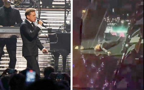 Video Luis Miguel Se Resbala Y Sufre Aparatosa Ca Da Durante Concierto