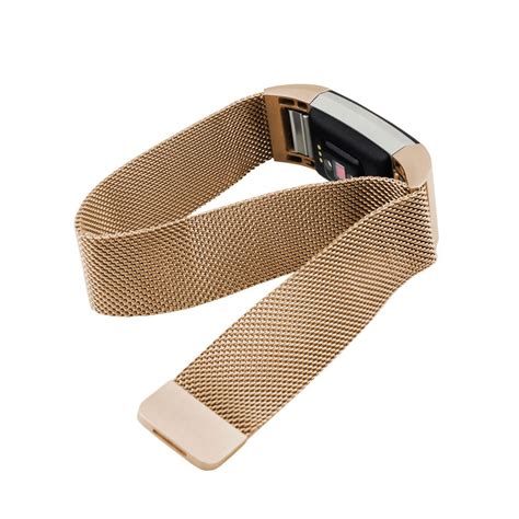 K P Mesharmband Till Fitbit Charge Ros Guld Yedi